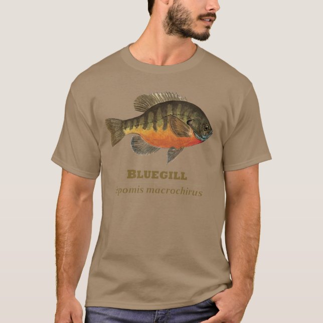 Bluegill-Brei-Fischerei T-Shirt (Vorderseite)