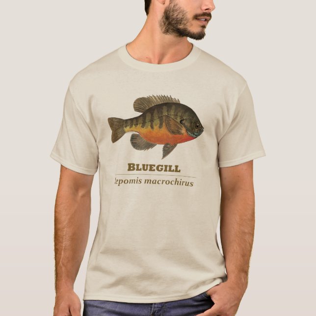 Bluegill-Brei-Fischerei T-Shirt (Vorderseite)