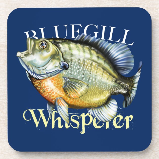 Bluegill Whisperer Getränkeuntersetzer (Vorderseite)