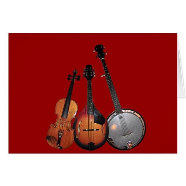 Bluegrass-Band-Cartoon (Vorderseite (Horizontal))