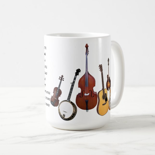BLUEGRASS-BAND KAFFEETASSE (VorderseiteRechts)