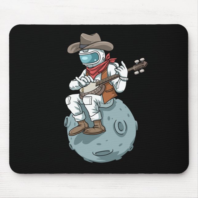 Bluegrass Banjo Country Music Banjo Geschenk Cowbo Mousepad (Vorne)