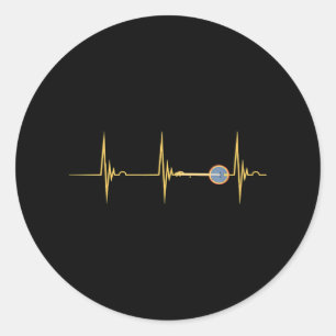 Bluegrass Banjo Country Music Banjo Instrument Runder Aufkleber