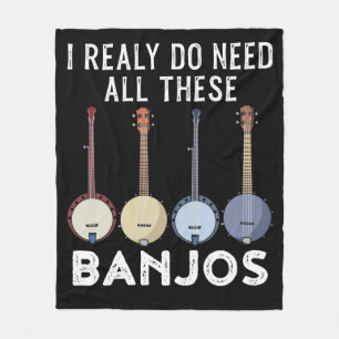 Bluegrass Banjo Country Music Stringband Banjo Fleecedecke
