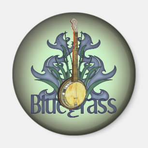 Bluegrass-Banjo-Design-Magnete Magnet