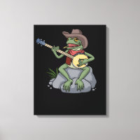 Bluegrass Banjo Frog Country Music Gift Banjo