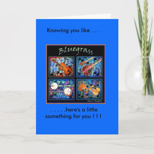 BLUEGRASS GREETING CARD KARTE (Vorderseite)