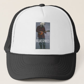 "Bluegrass-" - Hund mit Truckerkappe
