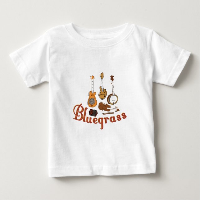 Bluegrass-Instrumente Baby T-shirt (Vorderseite)