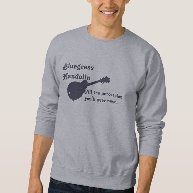 Bluegrass-Mandoline - das ganzes Schlagzeug, das Sweatshirt (Vorderseite)