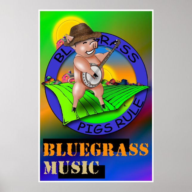 Bluegrass Music Poster (Vorne)