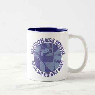 Bluegrass Music Real Musicals Nur Blaue Spieler Zweifarbige Tasse