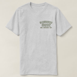 Bluegrass Music Real Musicians Only Old Time Text T-Shirt