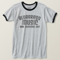 Bluegrass Music Real Musicians Only Old Time Text