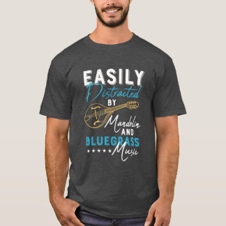Bluegrass Music und Mandolin lustig T-Shirt