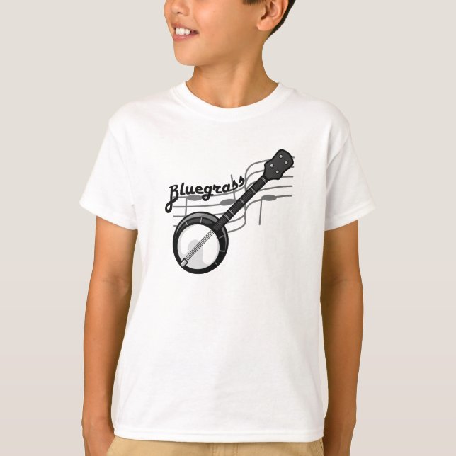 Bluegrass-Musik mit Banjo T-Shirt (Vorderseite)