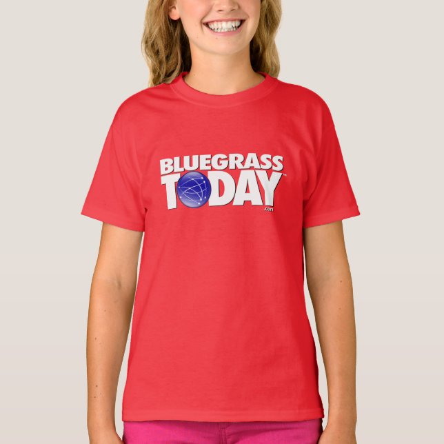 Bluegrass Today basic girls logo T - Shirts (Vorderseite)
