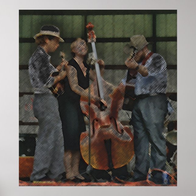 Bluegrass Trio Poster (Vorne)