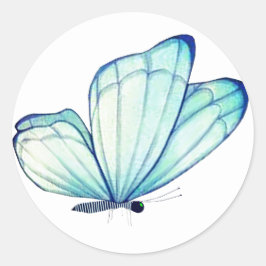 Bluegreen Butterfly Umschlag Aufkleber