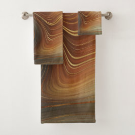 BlueGreen Gray Lila Red Pink Marmorhandtuch Sets