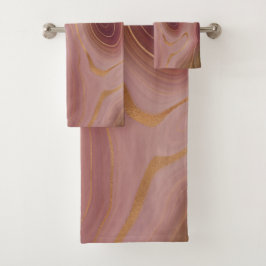 BlueGreen Gray Lila Red Pink Marmorhandtuch Sets