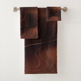 BlueGreen Gray Lila Red Pink Marmorhandtuch Sets