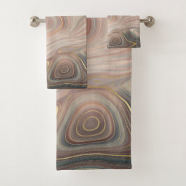 BlueGreen Gray Lila Red Pink Marmorhandtuch Sets