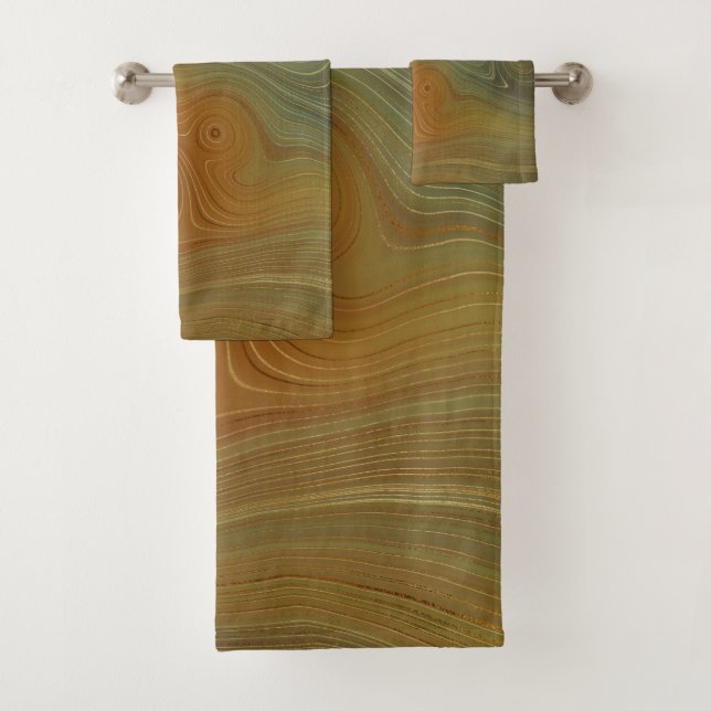 BlueGreen Gray Lila Red Pink Marmorhandtuch Sets (Insitu)