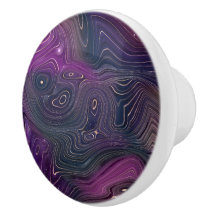 BlueGreen Gray PurpleRosa Keramik Drawer Pulls