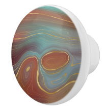 BlueGreen Gray PurpleRosa Keramik Drawer Pulls