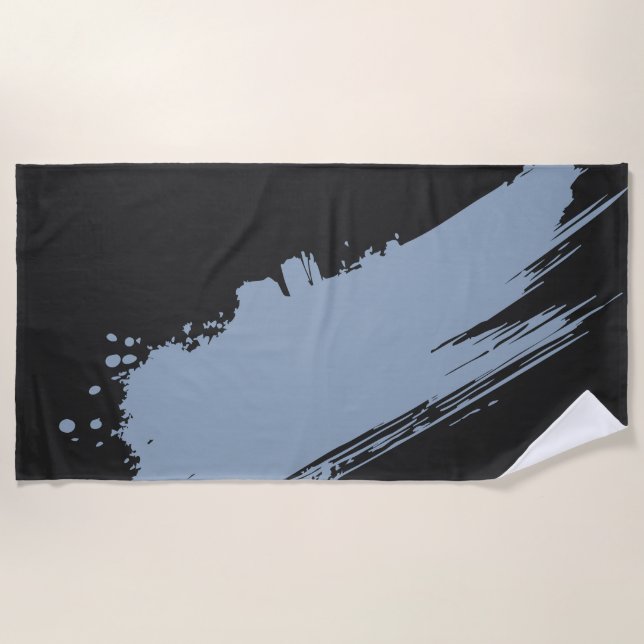BlueHaze Noir  Strandtuch (Vorderseite)