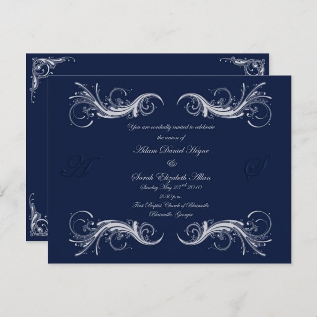 Blueinvit2 Einladung (Vorne/Hinten)