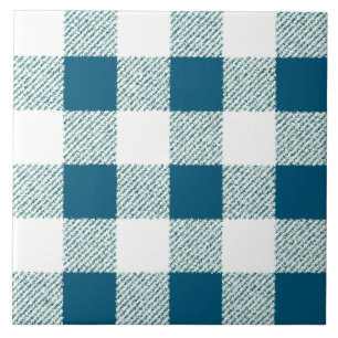 Blueish Gingham Karo Pattern Fliese