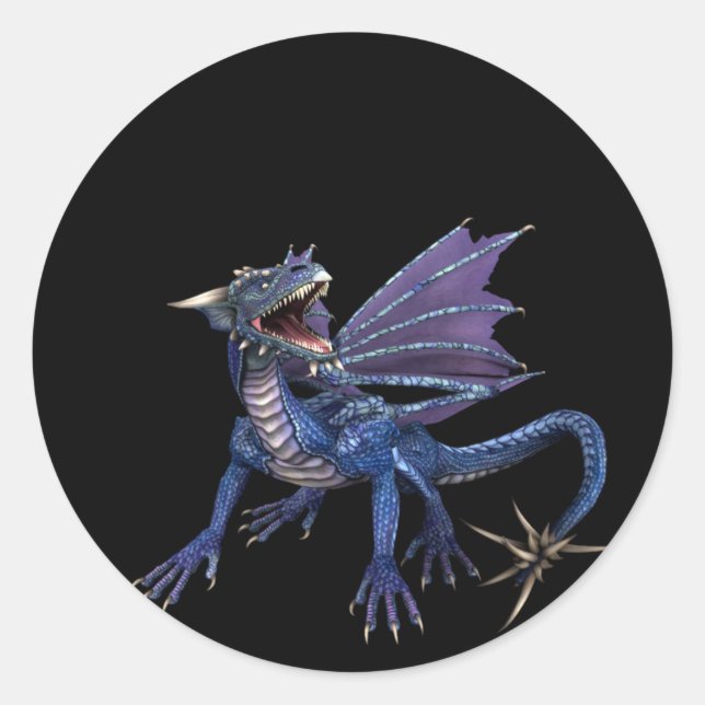 Blueish/Lila Design 1:: Fantasy Stickers (Vorderseite)