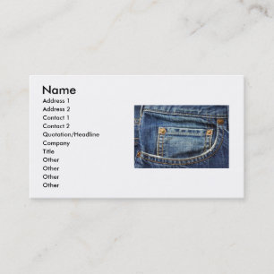 Bluejeans Business Card Visitenkarte