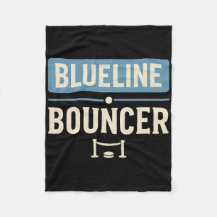 Blueline Bouncer Lustiger Hockey-Verteidiger Spiel Fleecedecke