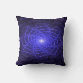 BlueLotus Fractal Flower Throw Pillow Kissen