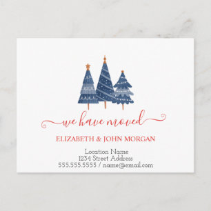 BluePine-Bäume, die wir angekündigt haben Ankündigungspostkarte
