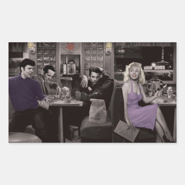 Blueplate Rechteckiger Aufkleber (Vorderseite)