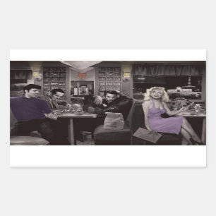 Blueplate Rechteckiger Aufkleber