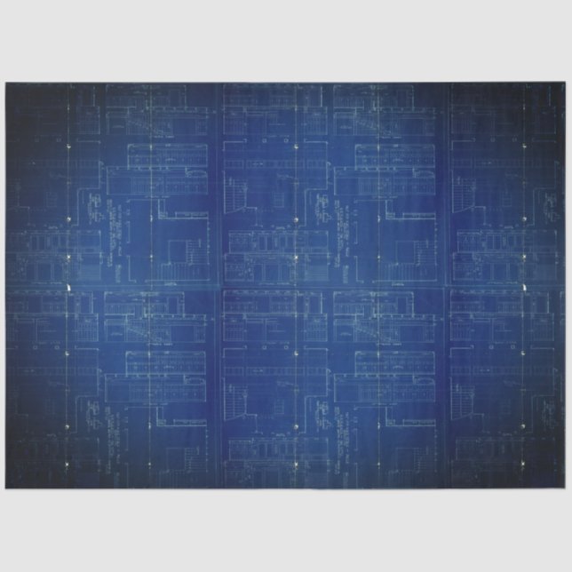 Blueprint 18lb Decoupage Sheet Seidenpapier (Vorderseite)