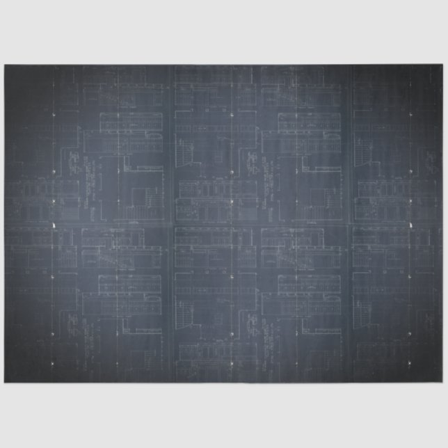 Blueprint 18lb Decoupage Sheet Seidenpapier (Vorderseite)