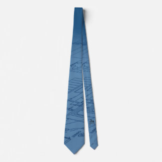 Blueprint Bau Zuhause Reparatur Necktie Krawatte