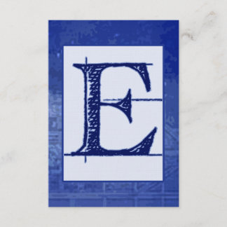 Blueprint "E" Wedding RSVP Karte