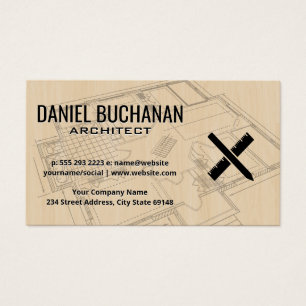 Blueprint für die oberste Ansicht Holz Archite