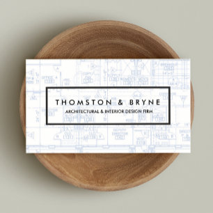 Blueprint für kommerziell Builder Architect Visitenkarte