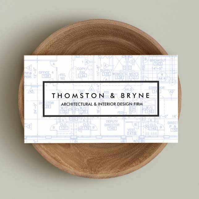 Blueprint für kommerziell Builder Architect Visitenkarte (Von Creator hochgeladen)