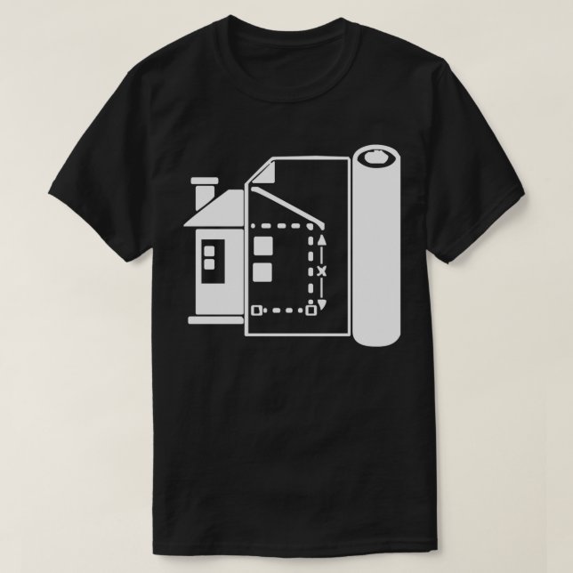 Blueprint House Architect 1  T-Shirt (Design vorne)