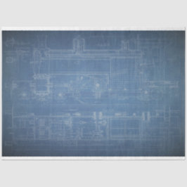 Blueprint-Möbelbeschriftung Seidenpapier