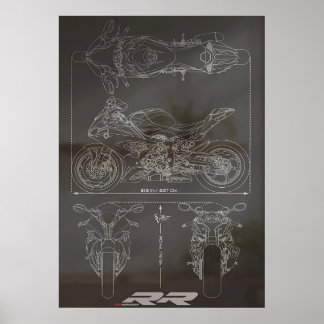 Blueprint S1000RR Poster